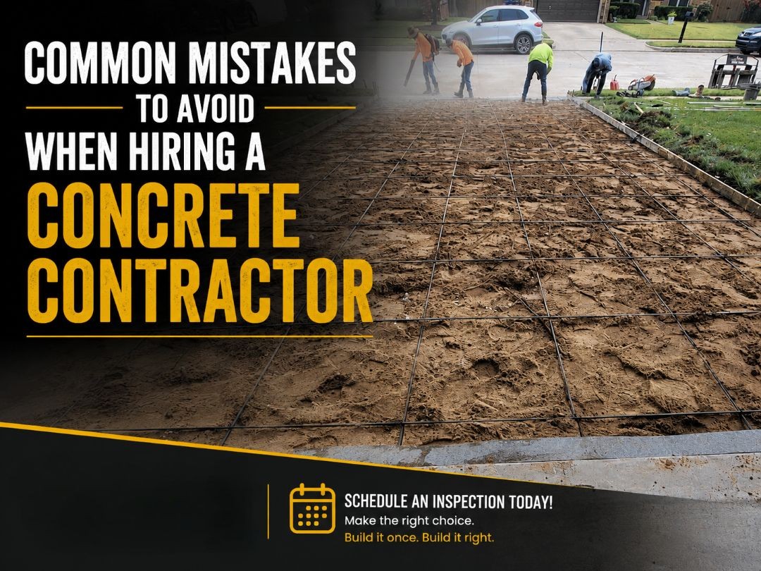 Common Mistakes to Avoid When Hiring a Concrete Contractor
