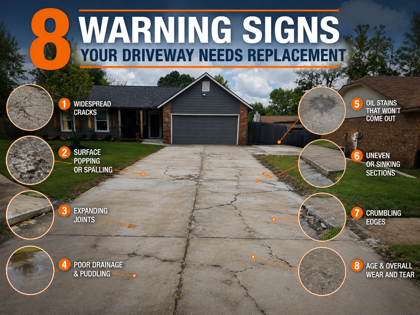 8 Warning Signs Your Driveway Needs Replacement